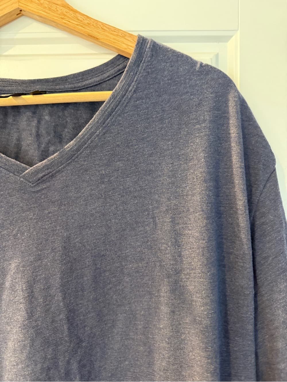 Joe's Jeans Navy Blue V-Neck Tee - Thumbnail 3