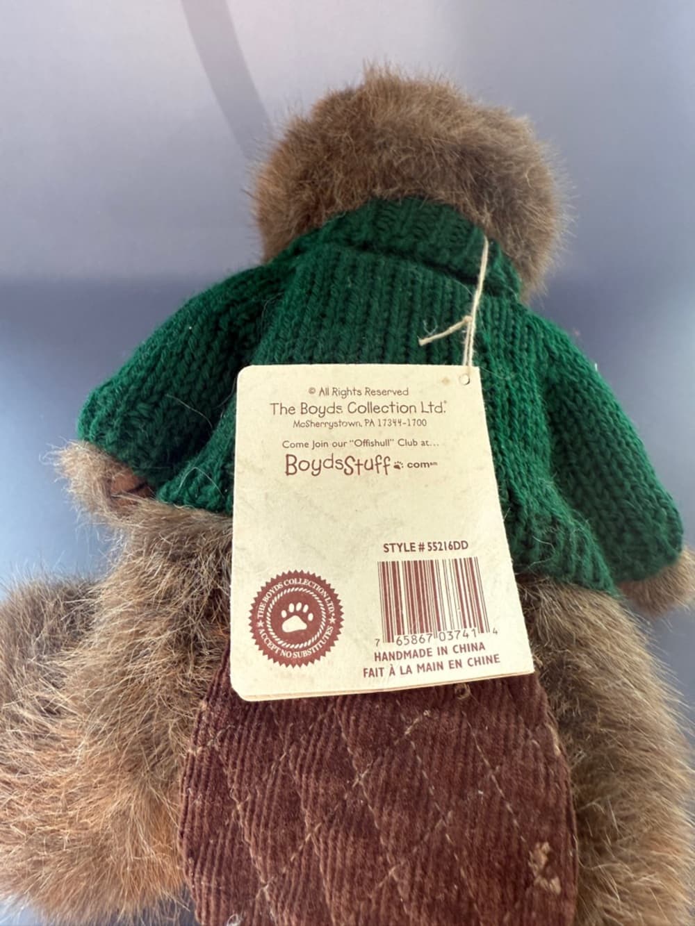 Delta Dental Boyd’s Beaver Plush with Green Sweater - Thumbnail 7