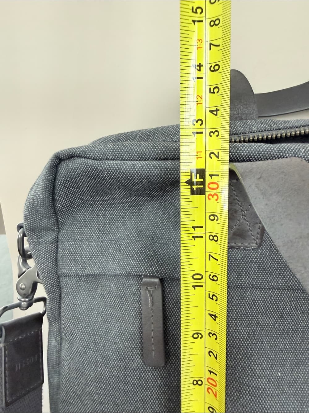 Fossil Men's Canvas Messenger Bag - Casual Work Shoulder Bag - Thumbnail 11