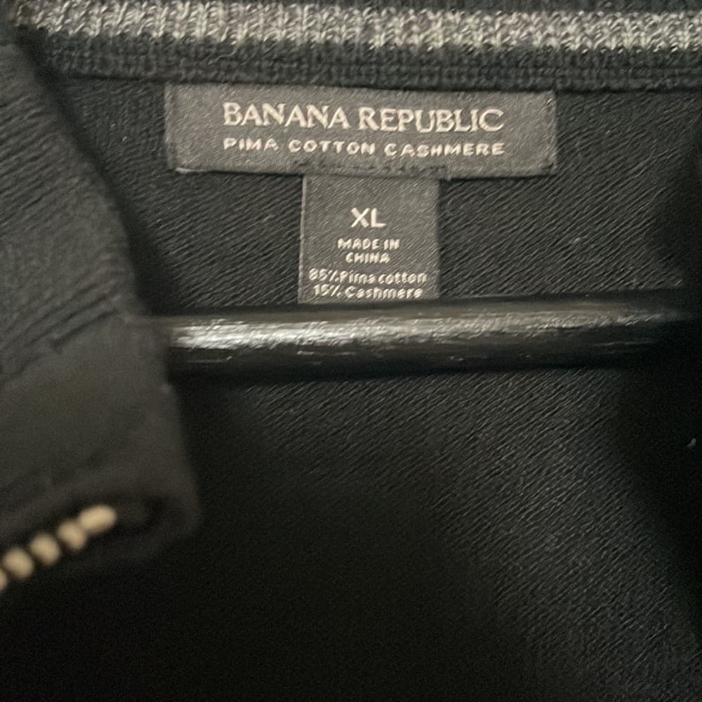 Banana Republic Pima Cotton/Cashmere Zip Sweater - Thumbnail 3