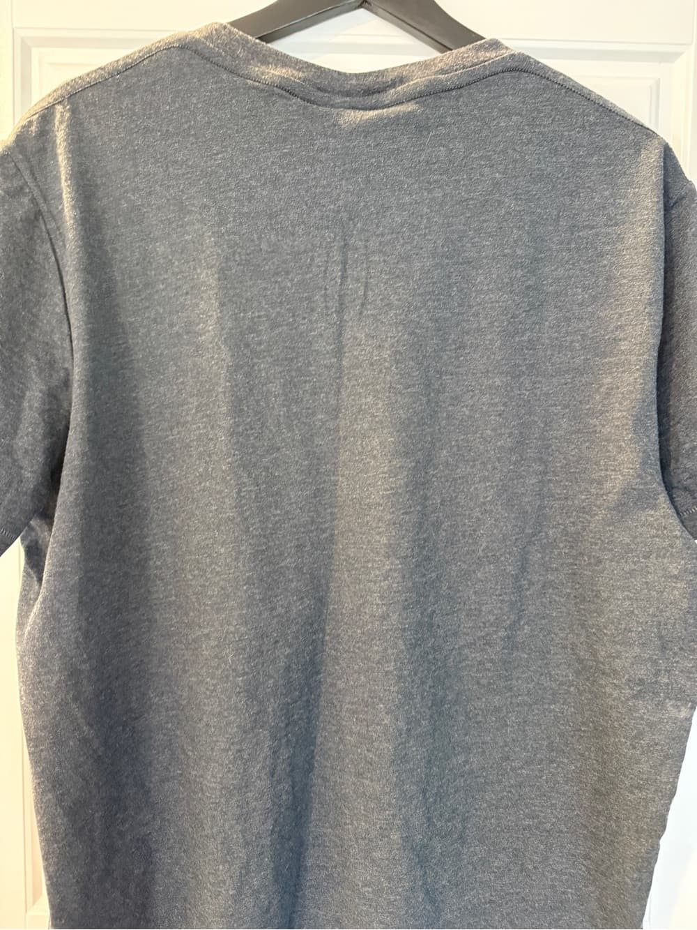 Puma Gray V-Neck Men's Tee with Charcoal Logo - Thumbnail 7