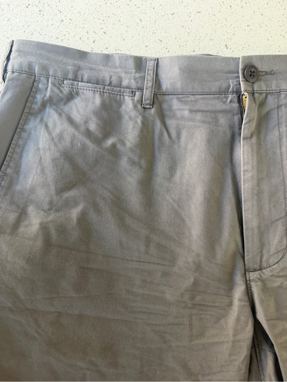 J. Crew Men's Classic Gray Cotton Blend Shorts - Thumbnail 2