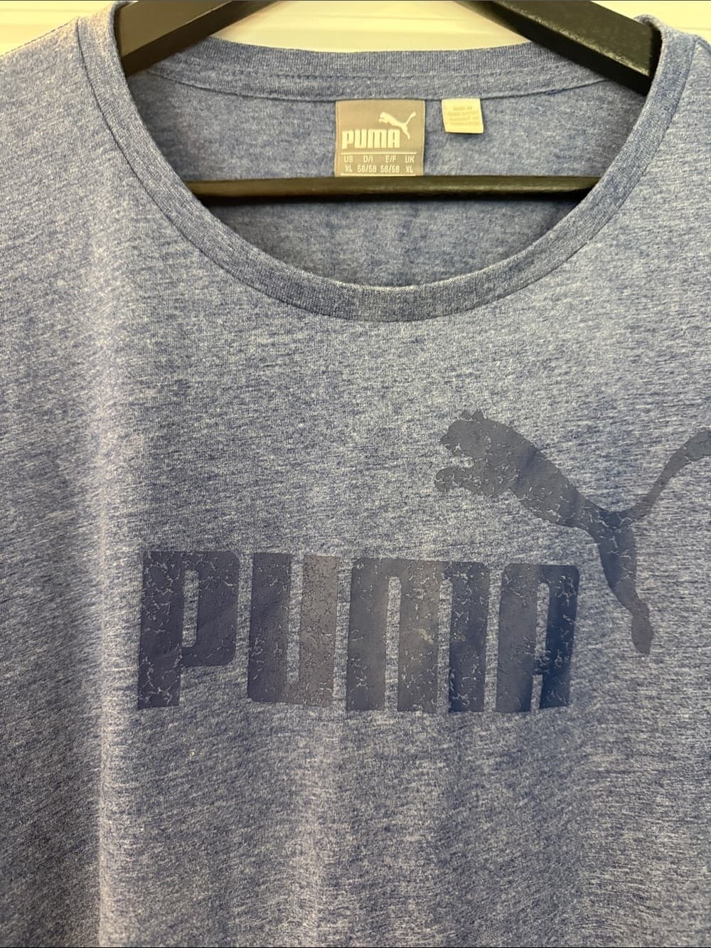 Puma Men’s Heather Blue Graphic Tee Size XL - Thumbnail 5