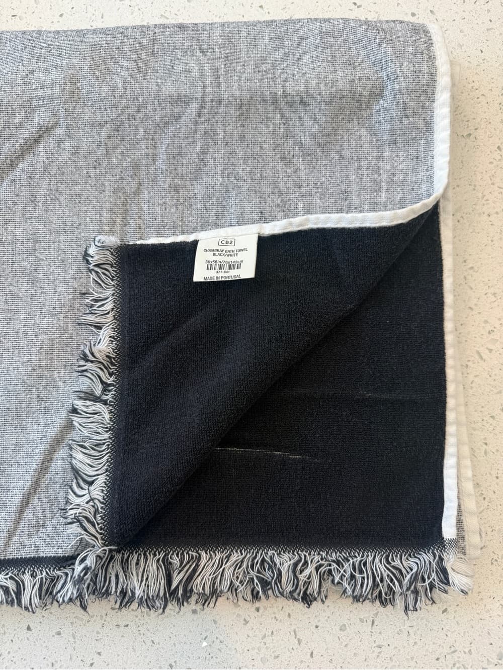 CB2 Chambray Bath Towels, Set of 4 + Hand Towel - Thumbnail 4