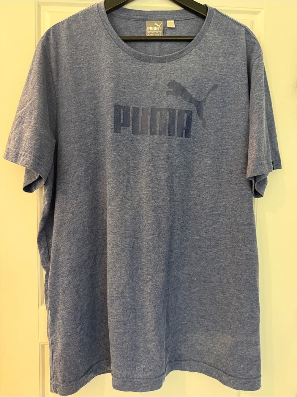 Puma Men’s Heather Blue Graphic Tee Size XL - Thumbnail 6