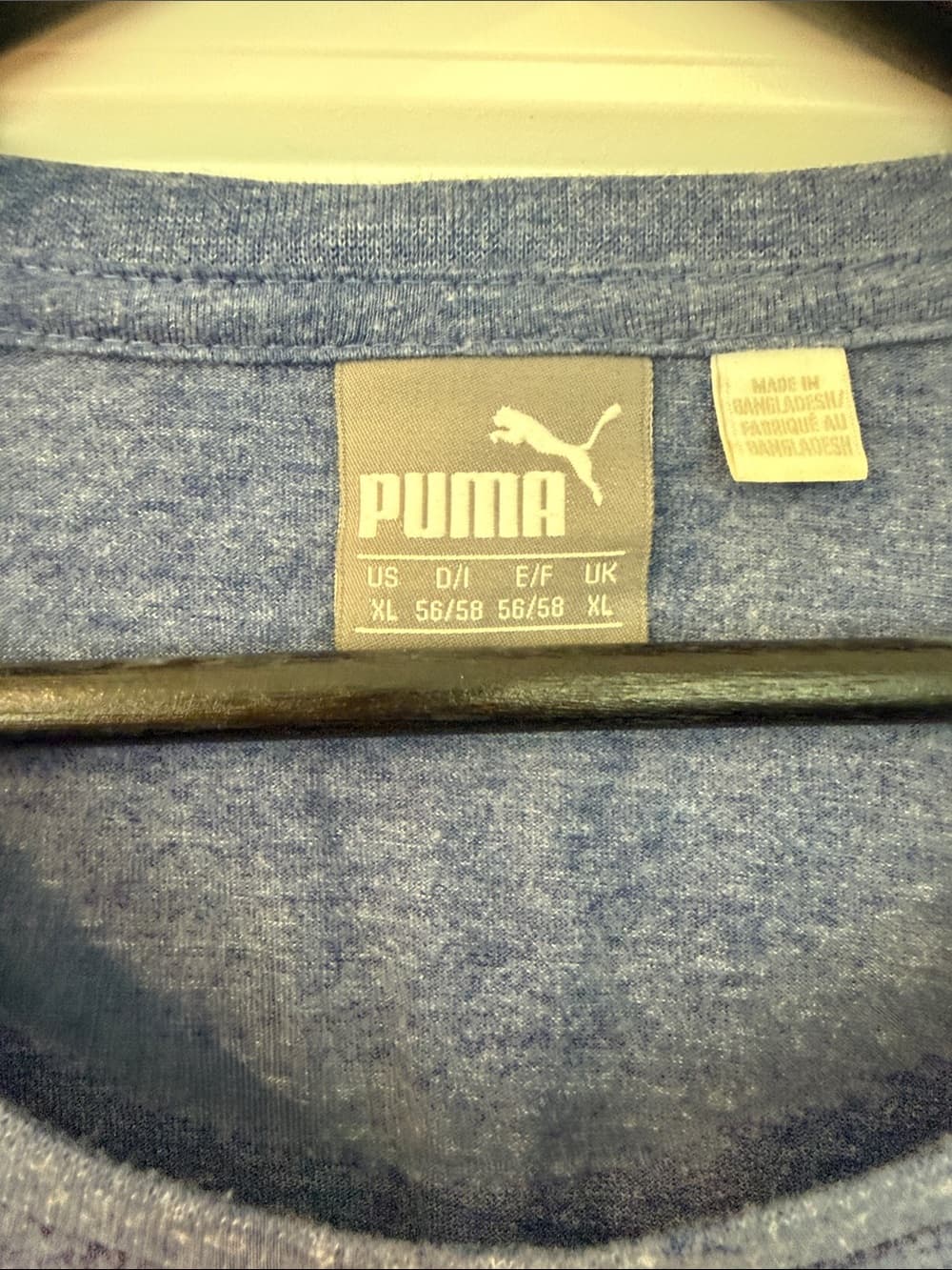 Puma Men’s Heather Blue Graphic Tee Size XL - Thumbnail 4