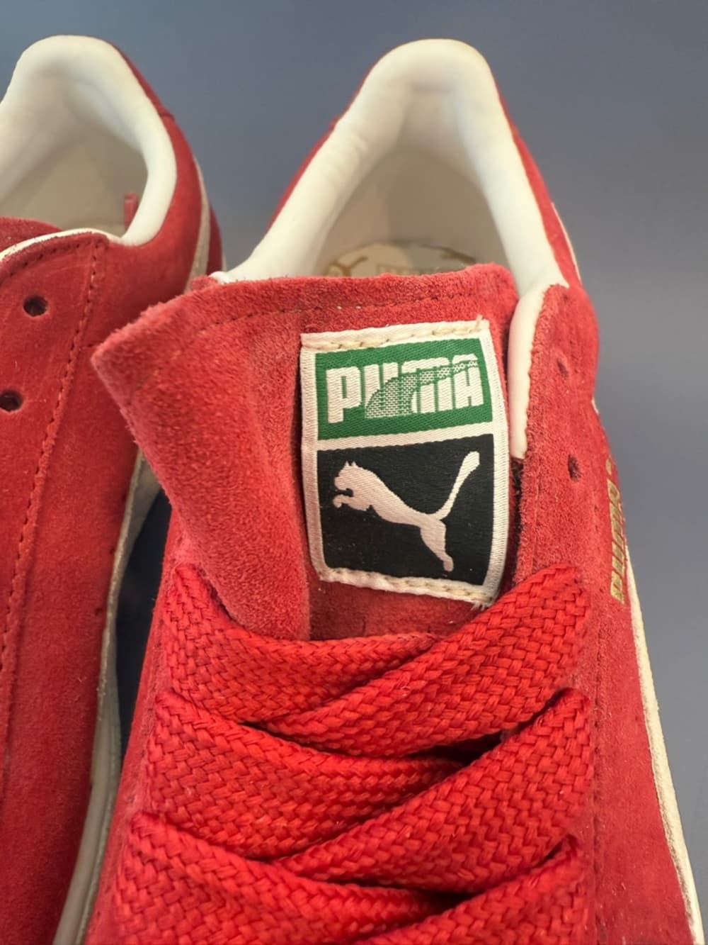 Puma Red Suede Sneakers Size 11 - Thumbnail 3