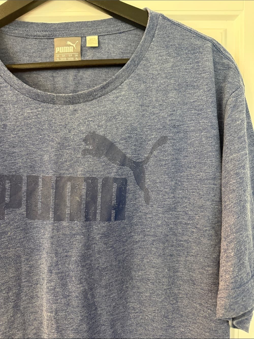 Puma Men’s Heather Blue Graphic Tee Size XL - Thumbnail 3