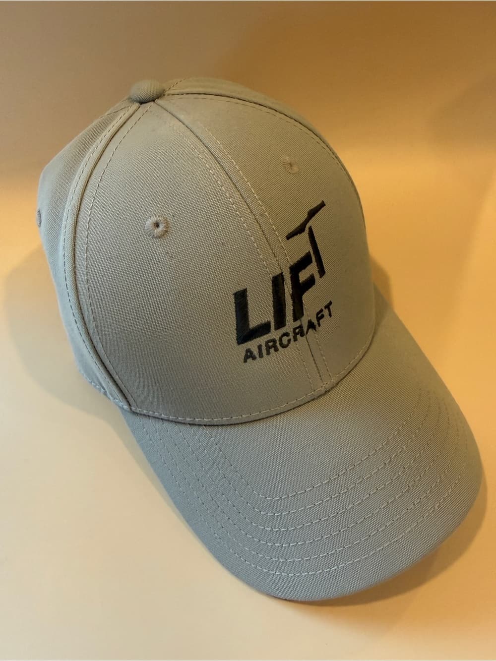 LIFT Aircraft + North Face Embroidered Baseball Cap - Light Gray - Thumbnail 3