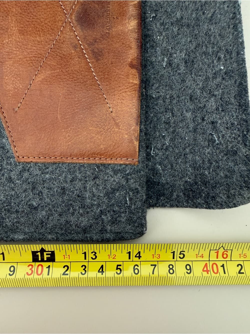 Leather and Felt Laptop Sleeve by Hard Graft - Thumbnail 8