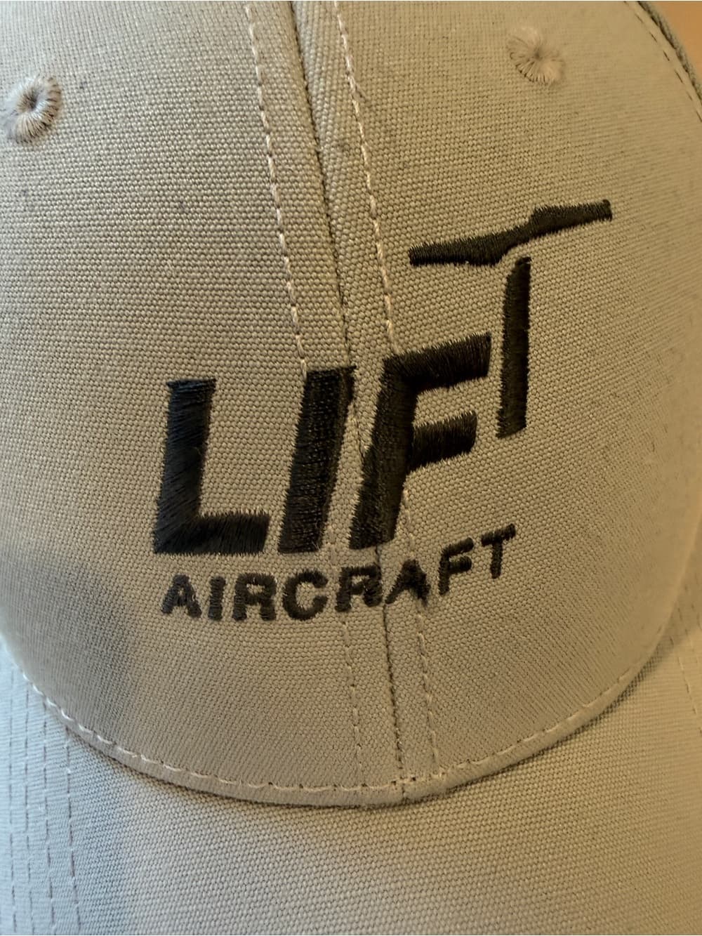 LIFT Aircraft + North Face Embroidered Baseball Cap - Light Gray - Thumbnail 2