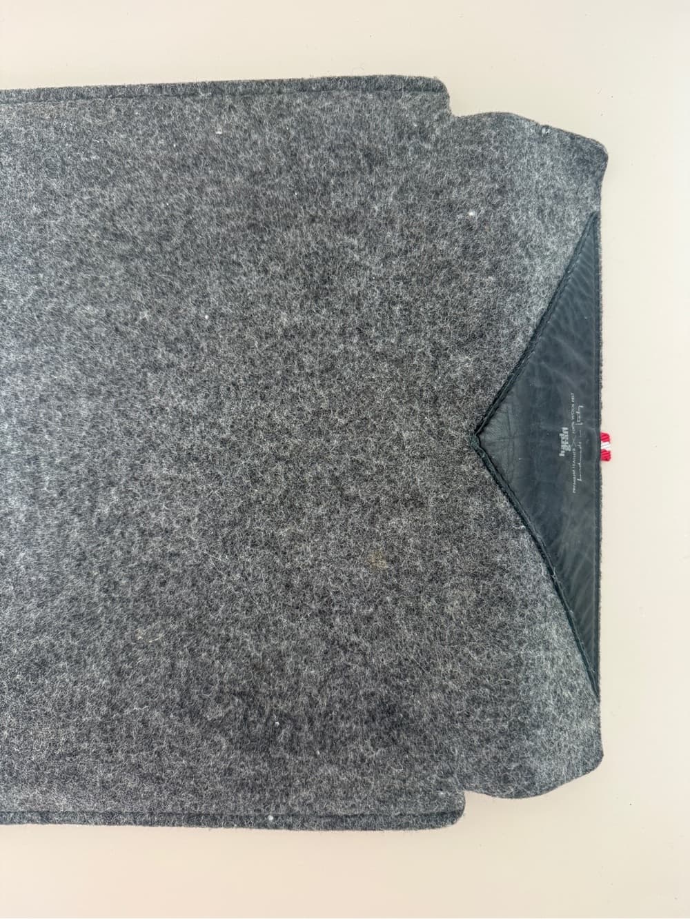 Leather and Felt Laptop Sleeve by Hard Graft - Thumbnail 6