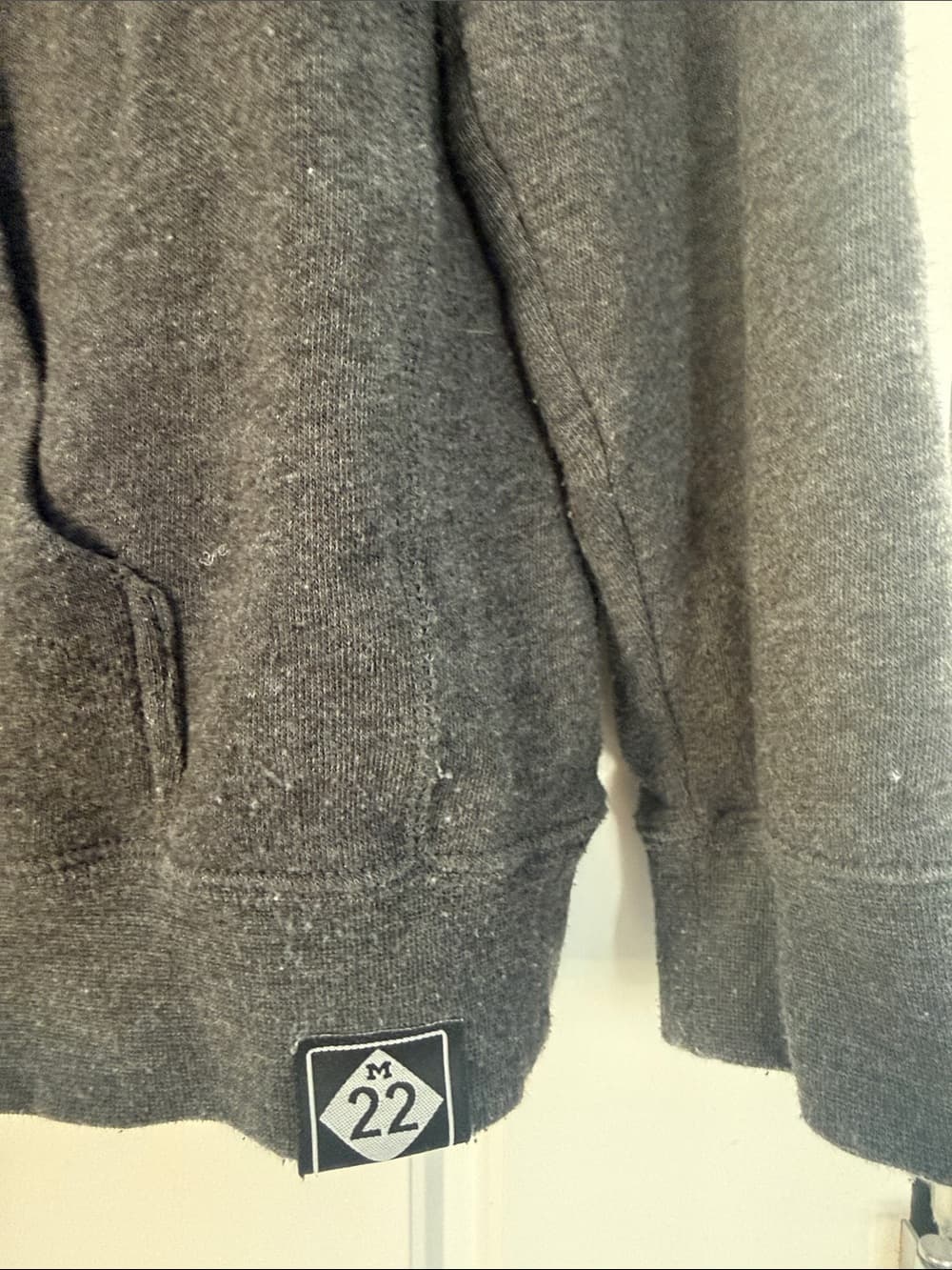 M22 Hoodie Sweatshirt - Charcoal Gray XL - Thumbnail 6