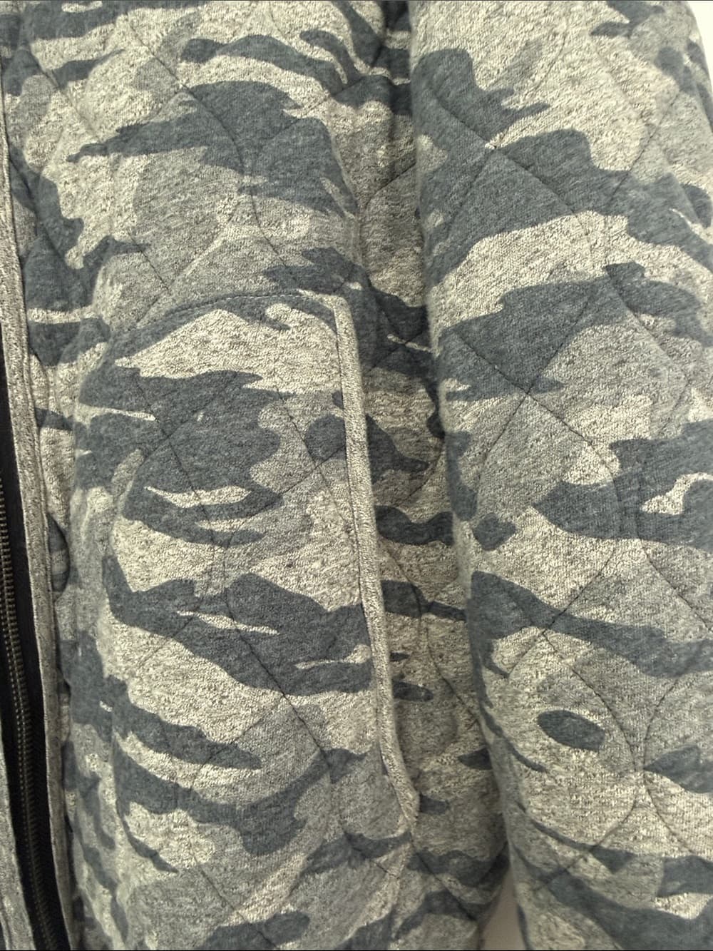 Champion x Todd Snyder Gray/Green Camouflage Quilted Bomber Jacket - Thumbnail 8