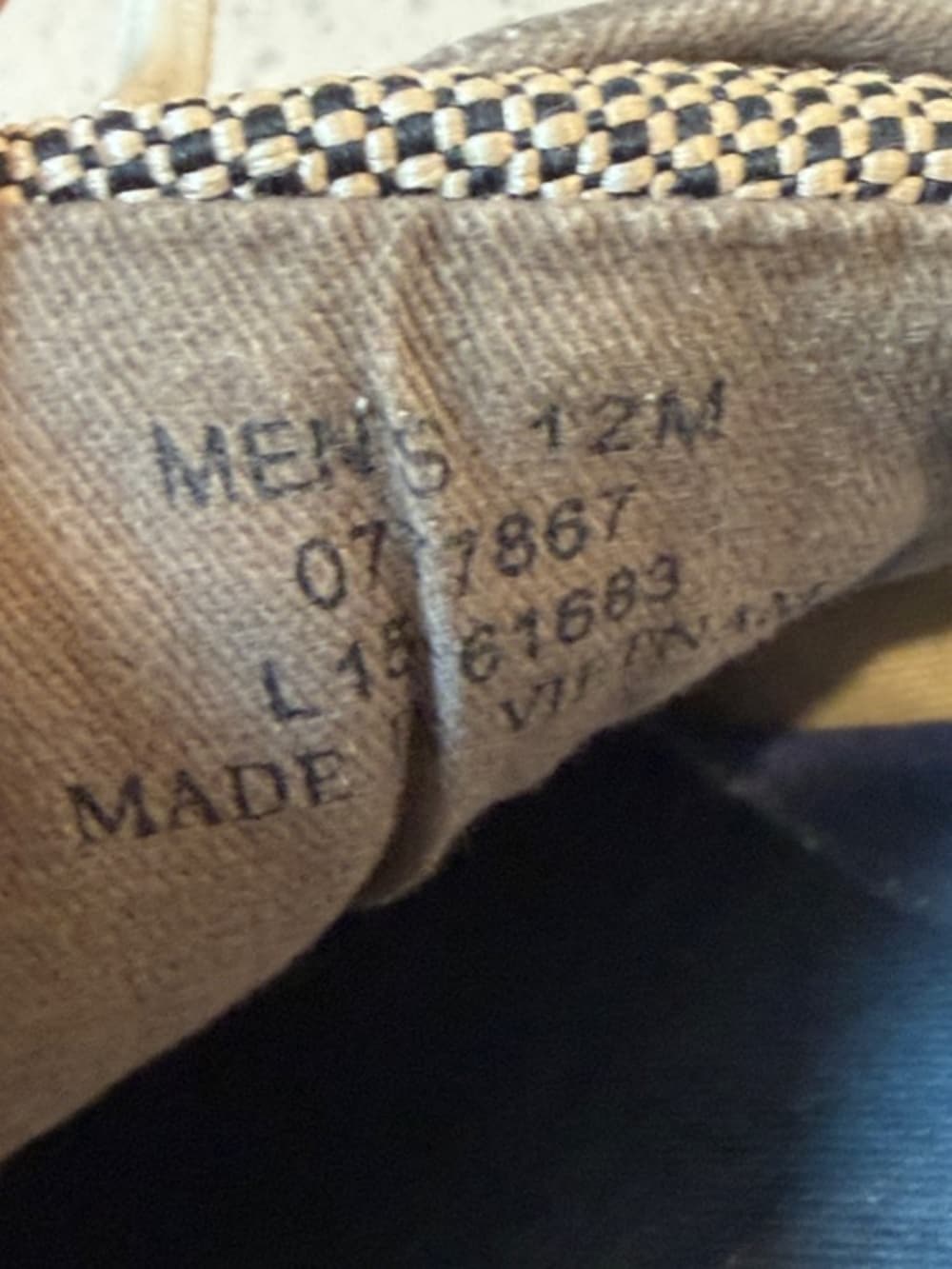 Sperry Taupe Canvas Boat Shoes with White Laces Size 12 - Thumbnail 9