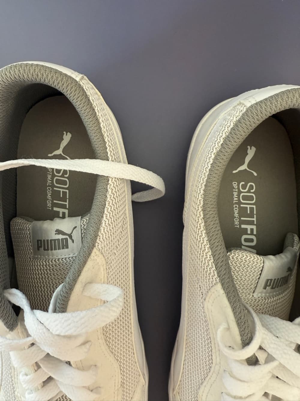 Puma Softfoam White Sneakers Size 12 - Thumbnail 7