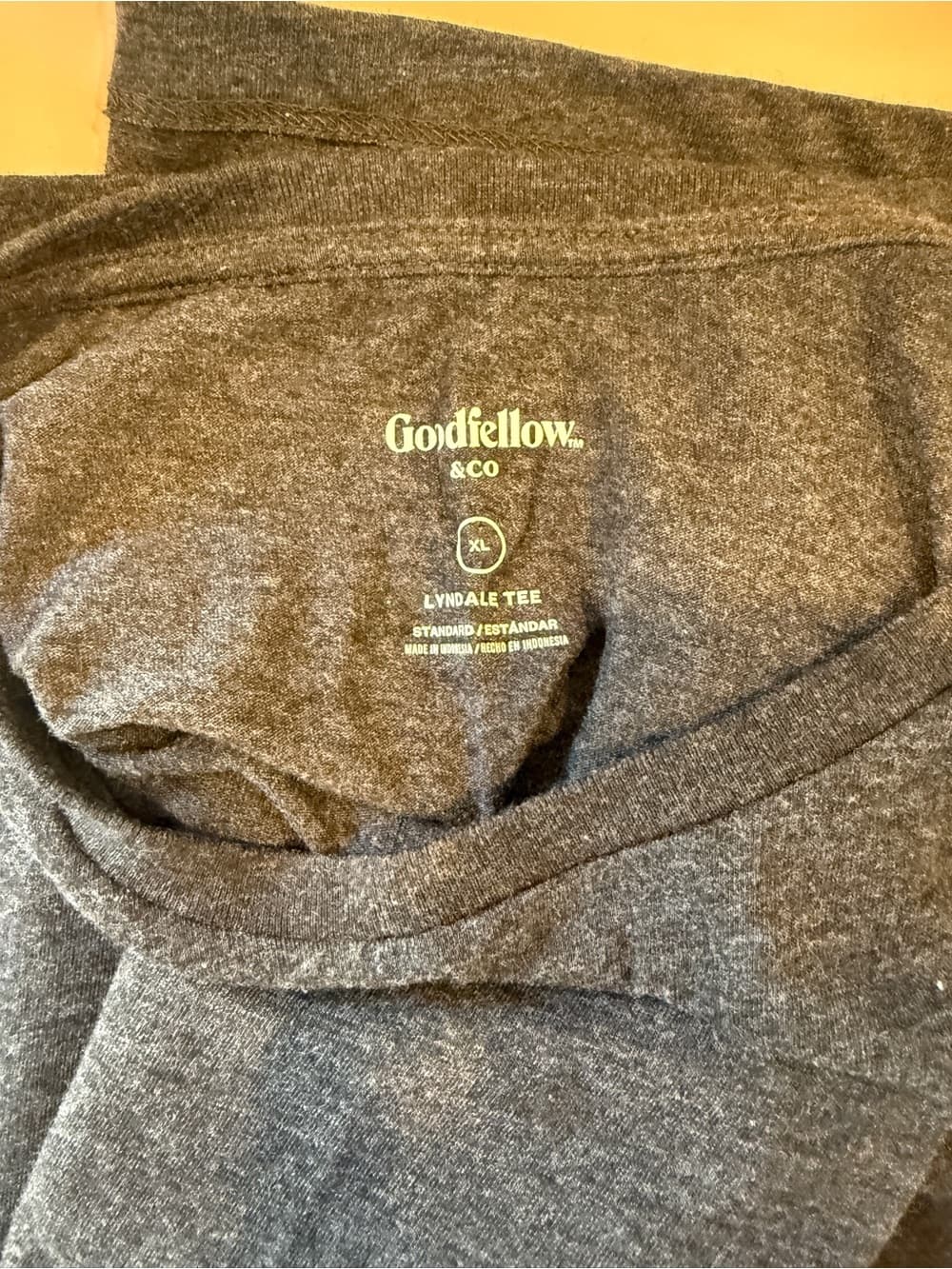 Goodfellow Dark Heather Gray/Charcoal Crewneck T-Shirts - Set of 4 - Thumbnail 4