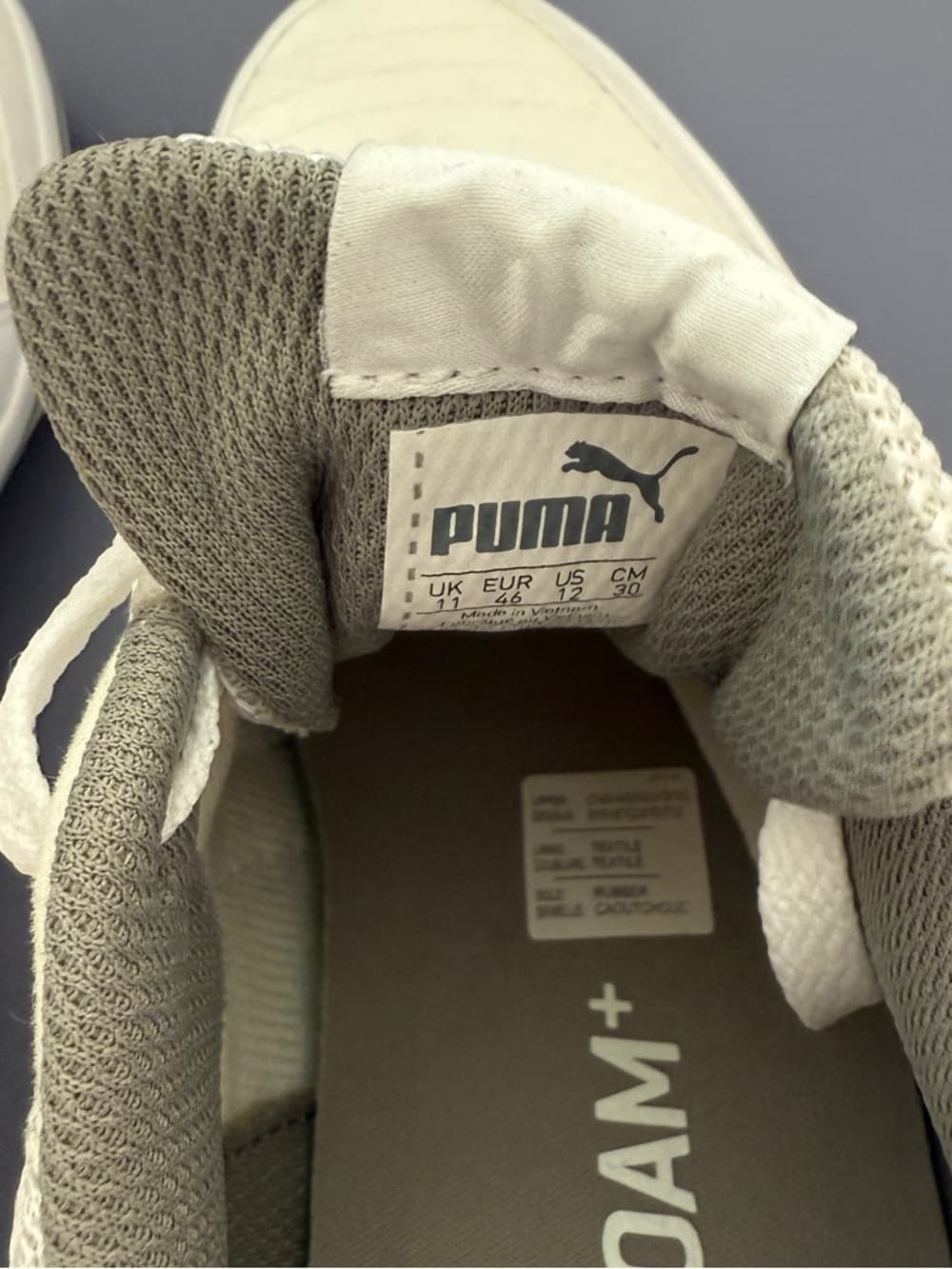 Puma Softfoam White Sneakers Size 12 - Thumbnail 5