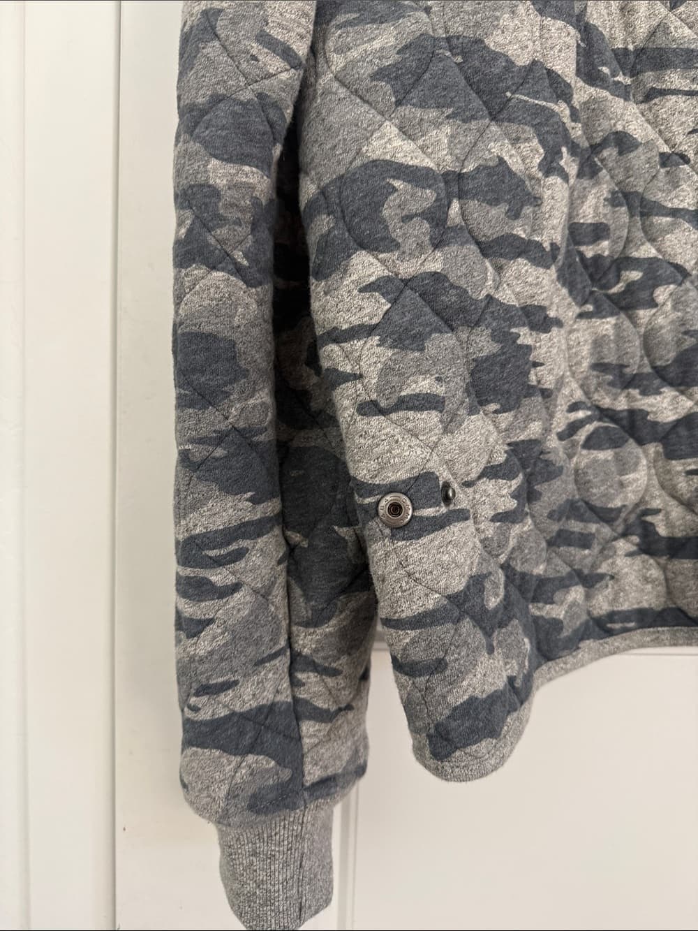Champion x Todd Snyder Gray/Green Camouflage Quilted Bomber Jacket - Thumbnail 12