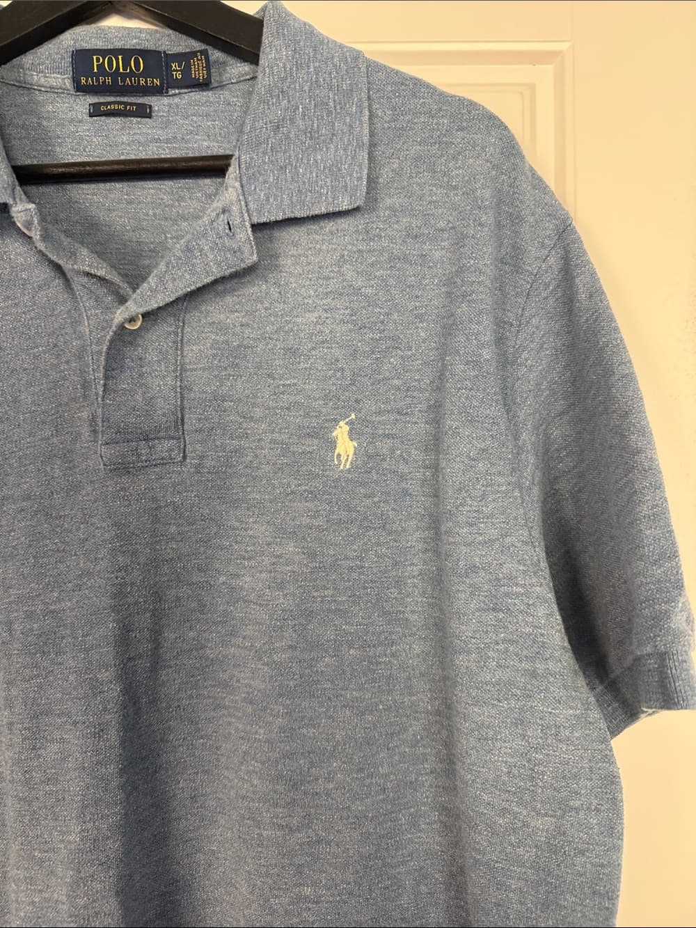 Polo by Ralph Lauren Heather Blue Classic Polo with Embroidered Pony XL - Thumbnail 2