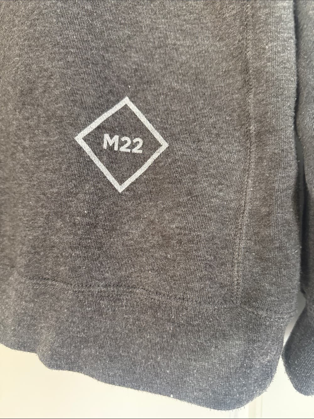 M22 Hoodie Sweatshirt - Charcoal Gray XL - Thumbnail 11
