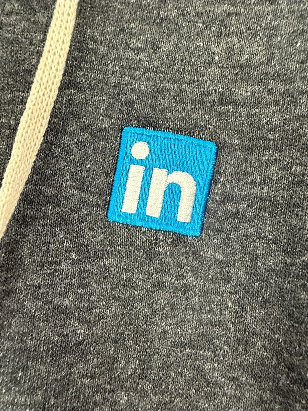 Charcoal Gray Zip Hoodie - LinkedIn Branded XL - Thumbnail 3