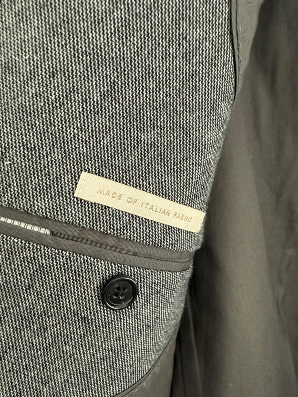 Banana Republic Gray Men's Wool-Blend Blazer - Size 48 Regular - Thumbnail 4