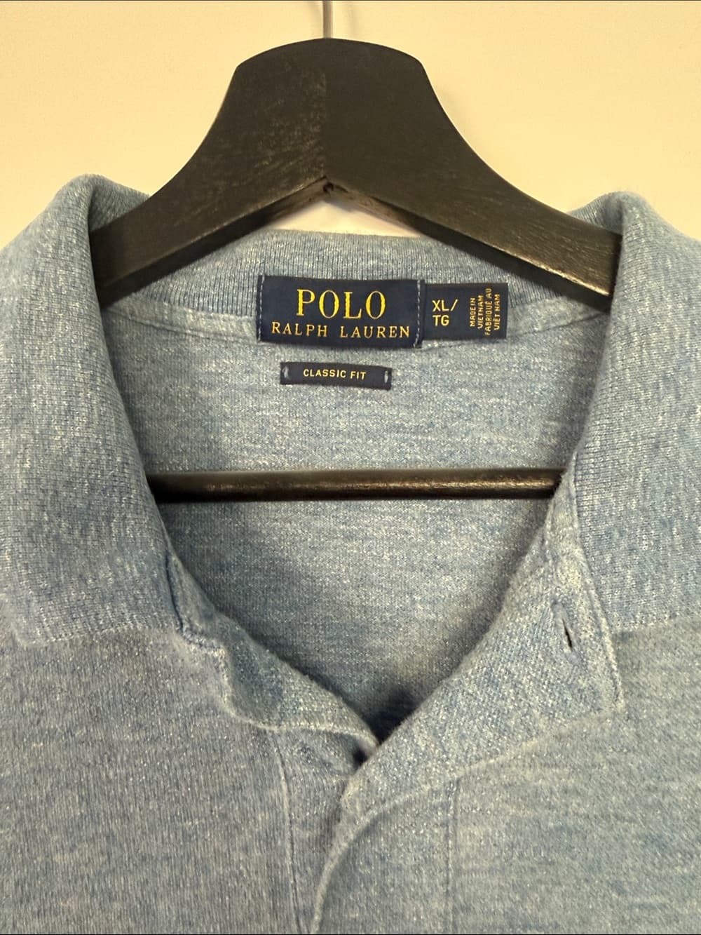 Polo by Ralph Lauren Heather Blue Classic Polo with Embroidered Pony XL - Thumbnail 3