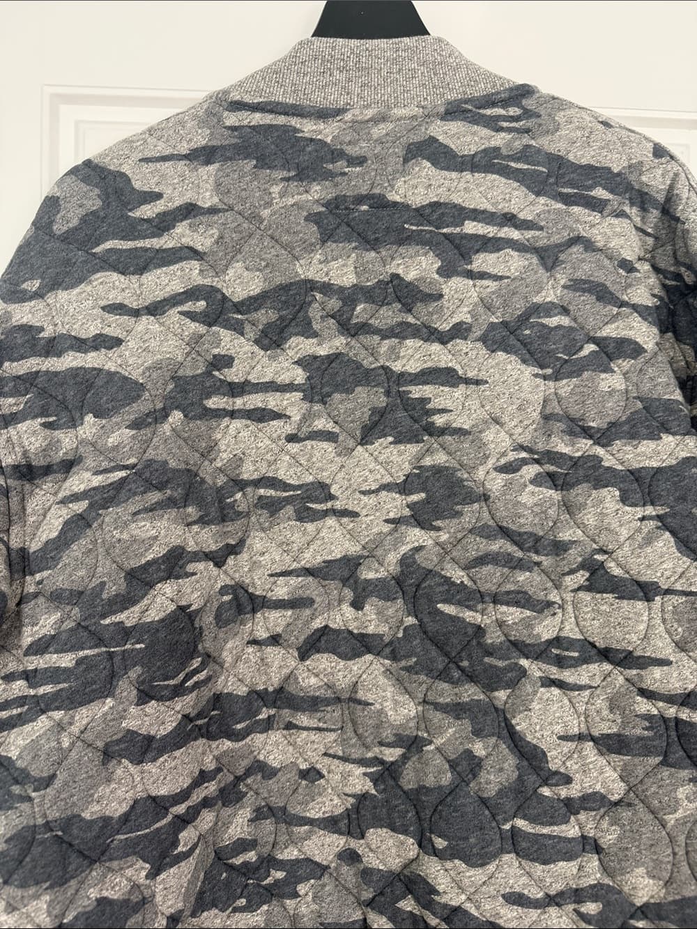 Champion x Todd Snyder Gray/Green Camouflage Quilted Bomber Jacket - Thumbnail 10