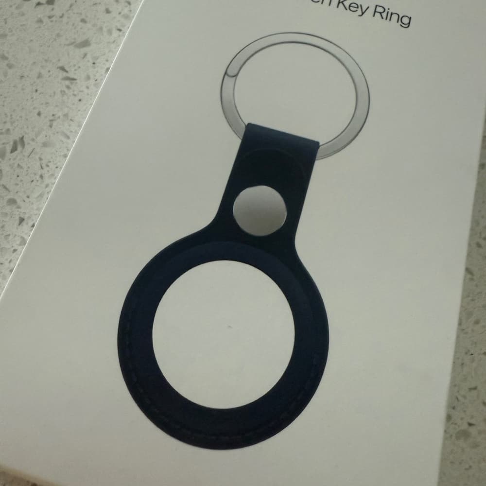 Apple AirTag FineWoven Key Ring - Navy - Thumbnail 2