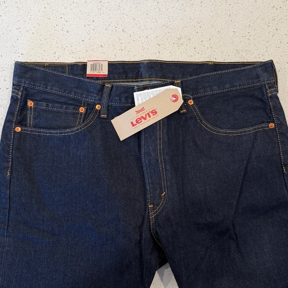 Levi's Men's Classic Indigo Straight Jeans - Thumbnail 4
