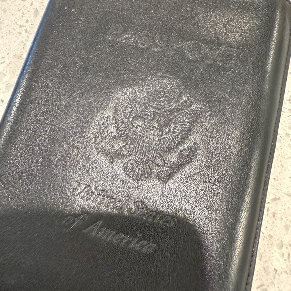 Black Leather Passport Holder by Johnston and Murphy - Thumbnail 2