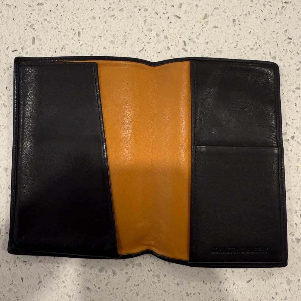 Black Leather Passport Holder by Johnston and Murphy - Thumbnail 3