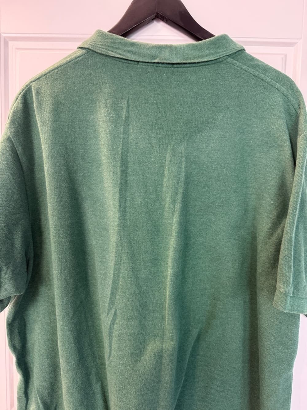 Polo by Ralph Lauren Green Cotton Polo with Navy Pony Classic Fit XL - Thumbnail 5