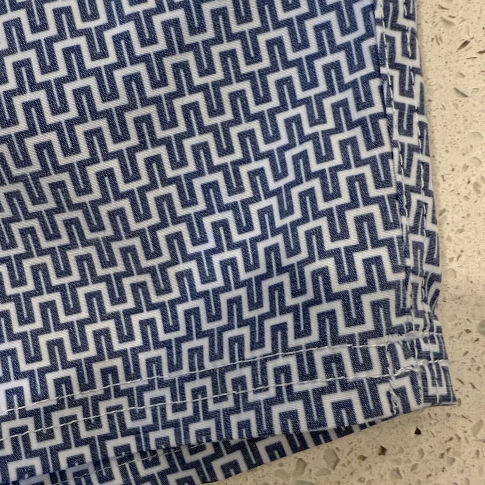 J. Crew Navy Geometric Swim Trunks - Thumbnail 5