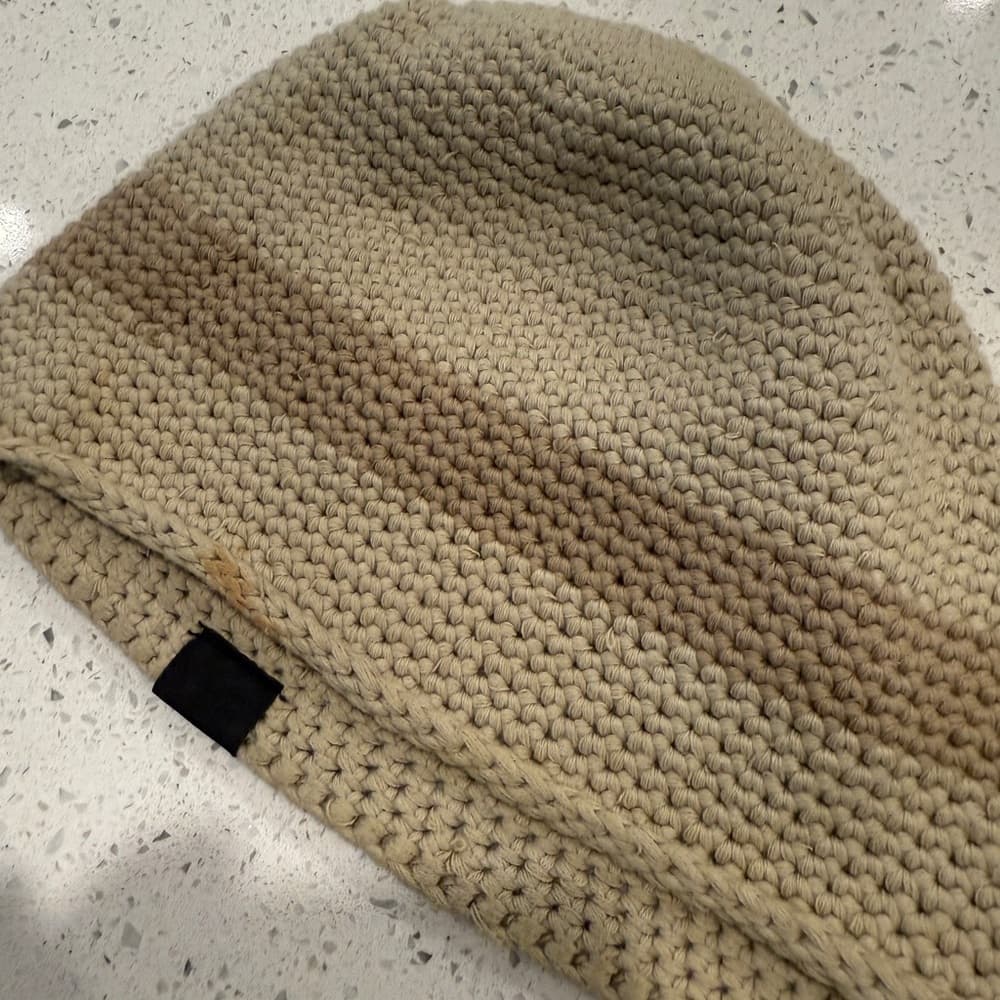 Tan and Brown Knit Beanie by Sideout - Thumbnail 4