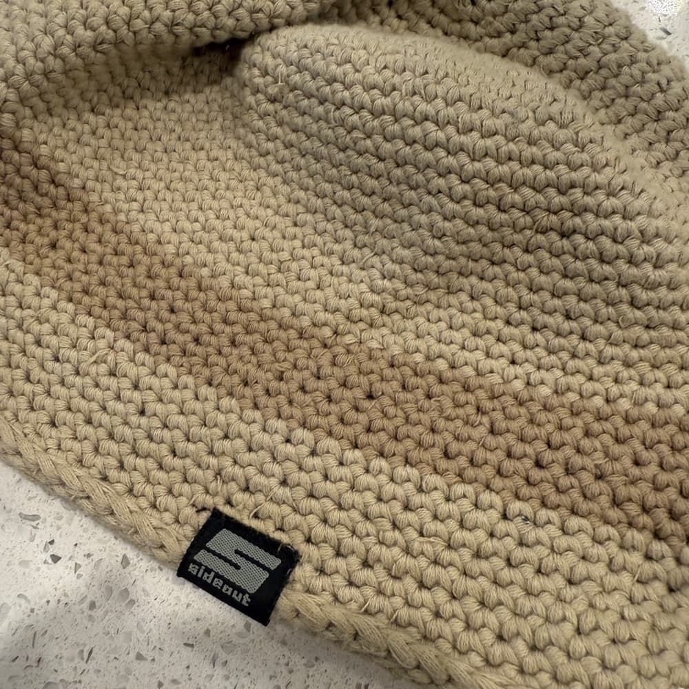 Tan and Brown Knit Beanie by Sideout - Thumbnail 3