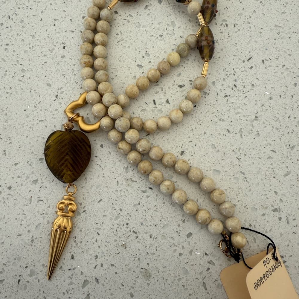 RoDo by Rosemary G Beaded Necklace with Gold Accents - Thumbnail 2