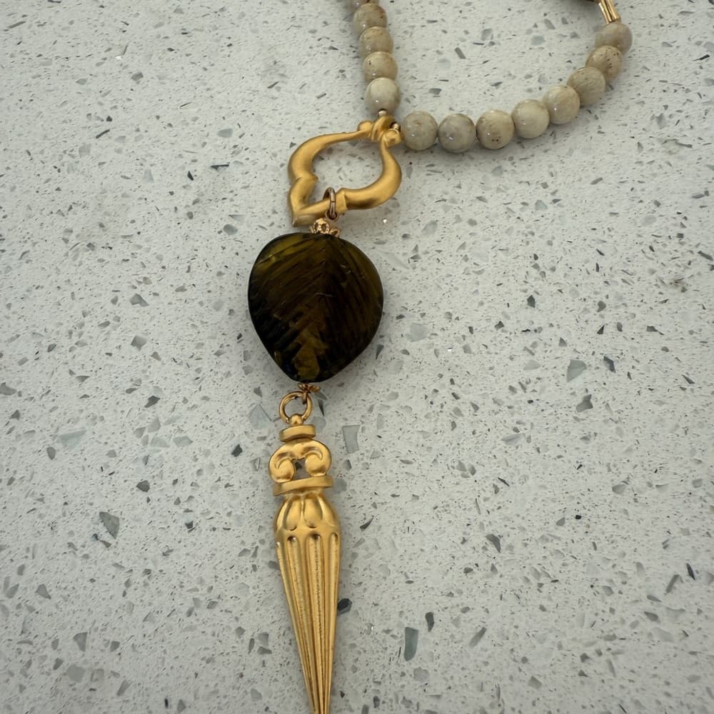 RoDo by Rosemary G Beaded Necklace with Gold Accents - Thumbnail 7