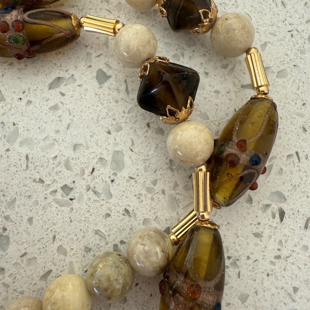 RoDo by Rosemary G Beaded Necklace with Gold Accents - Thumbnail 6