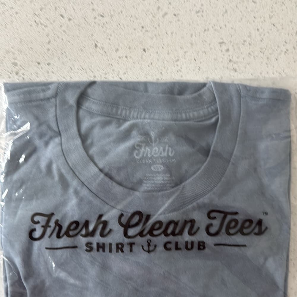Fresh Clean Threads Wedgwood Blue Short Sleeve Tee - Thumbnail 2