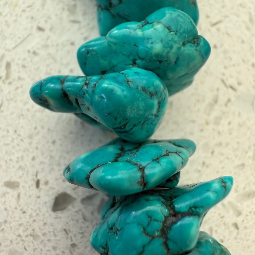 Large Chunk Turquoise Necklace - Thumbnail 5