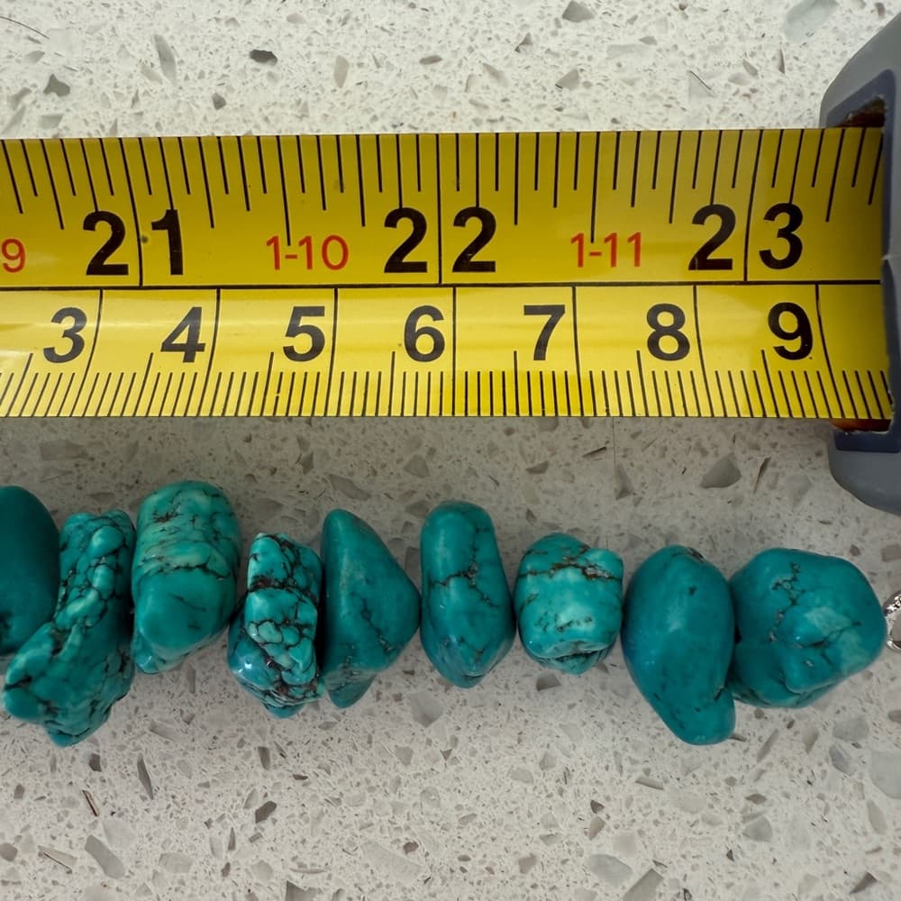 Large Chunk Turquoise Necklace - Thumbnail 6