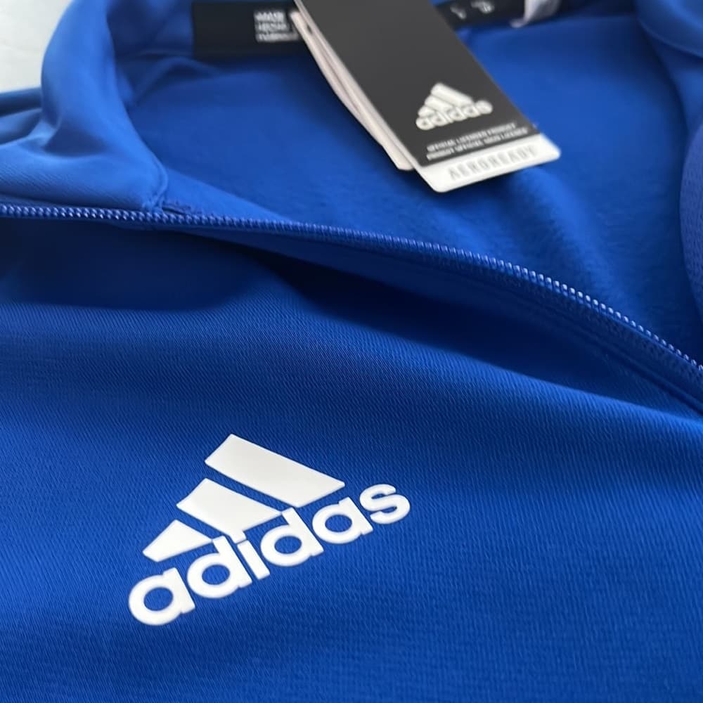 Adidas Half Zip Jersey in Navy - Thumbnail 2