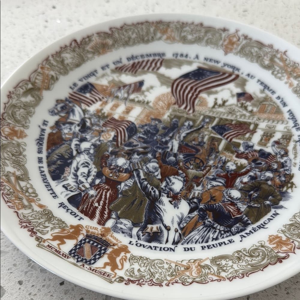 D’Arceau Limoges Lafayette Legacy Plate - Thumbnail 3