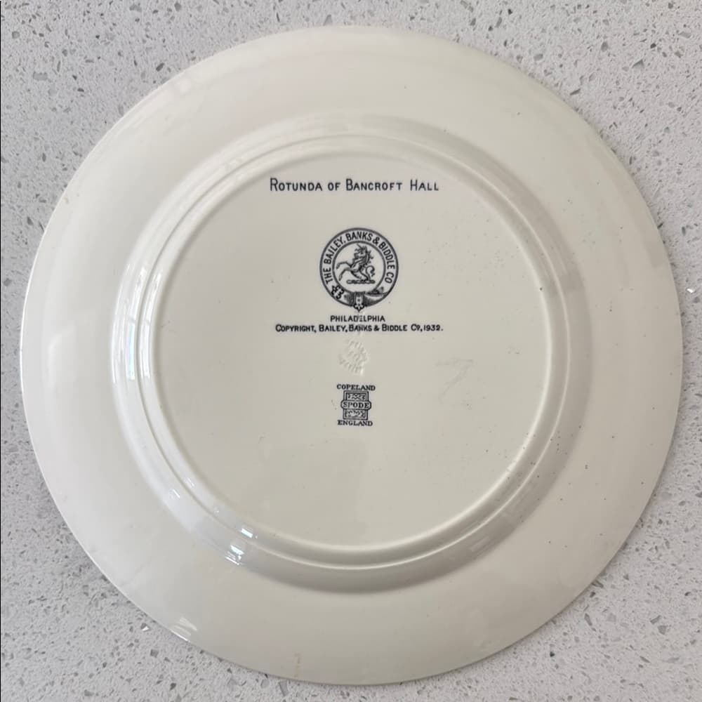 Rotunda of Bancroft Hall Dinner Plate - Thumbnail 2