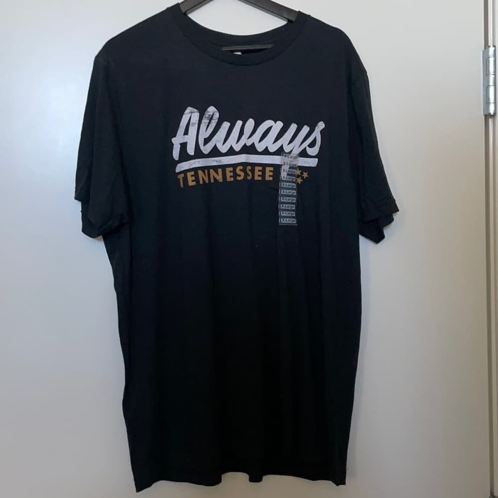 Men’s ‘Always Tennessee’ Black T-Shirt XL - Thumbnail 2