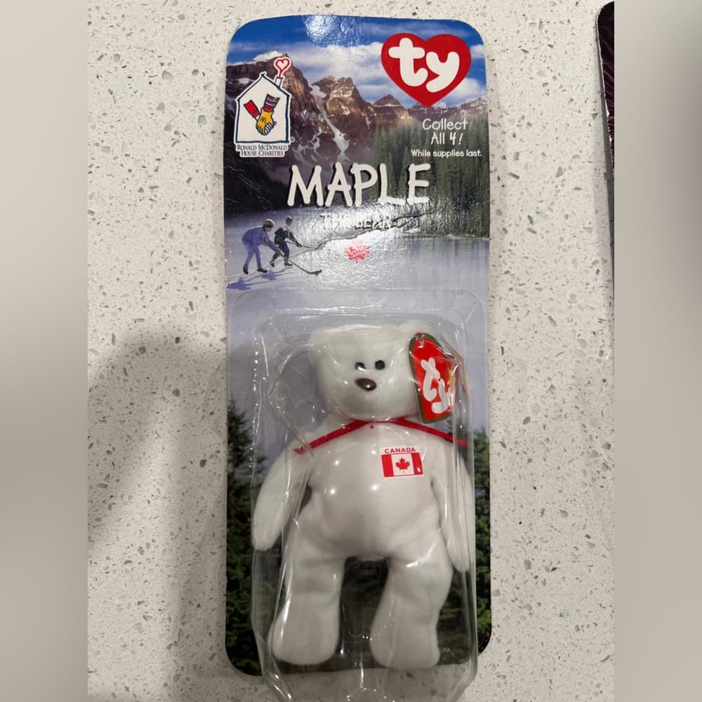 1999 TY Beanie Babies Britannia Glory Erin Maple The Bear McDonalds Lot Set of 4 - Thumbnail 4