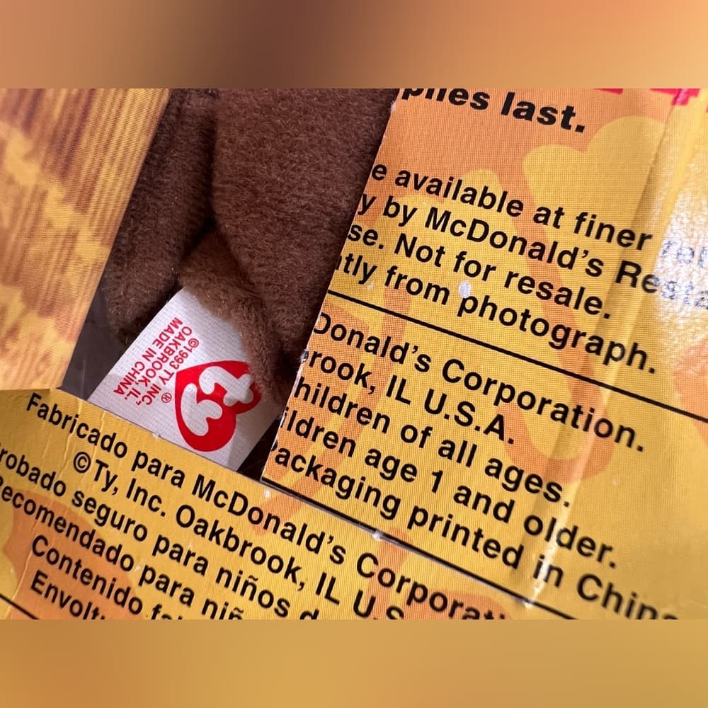 1999 TY Beanie Babies Britannia Glory Erin Maple The Bear McDonalds Lot Set of 4 - Thumbnail 7