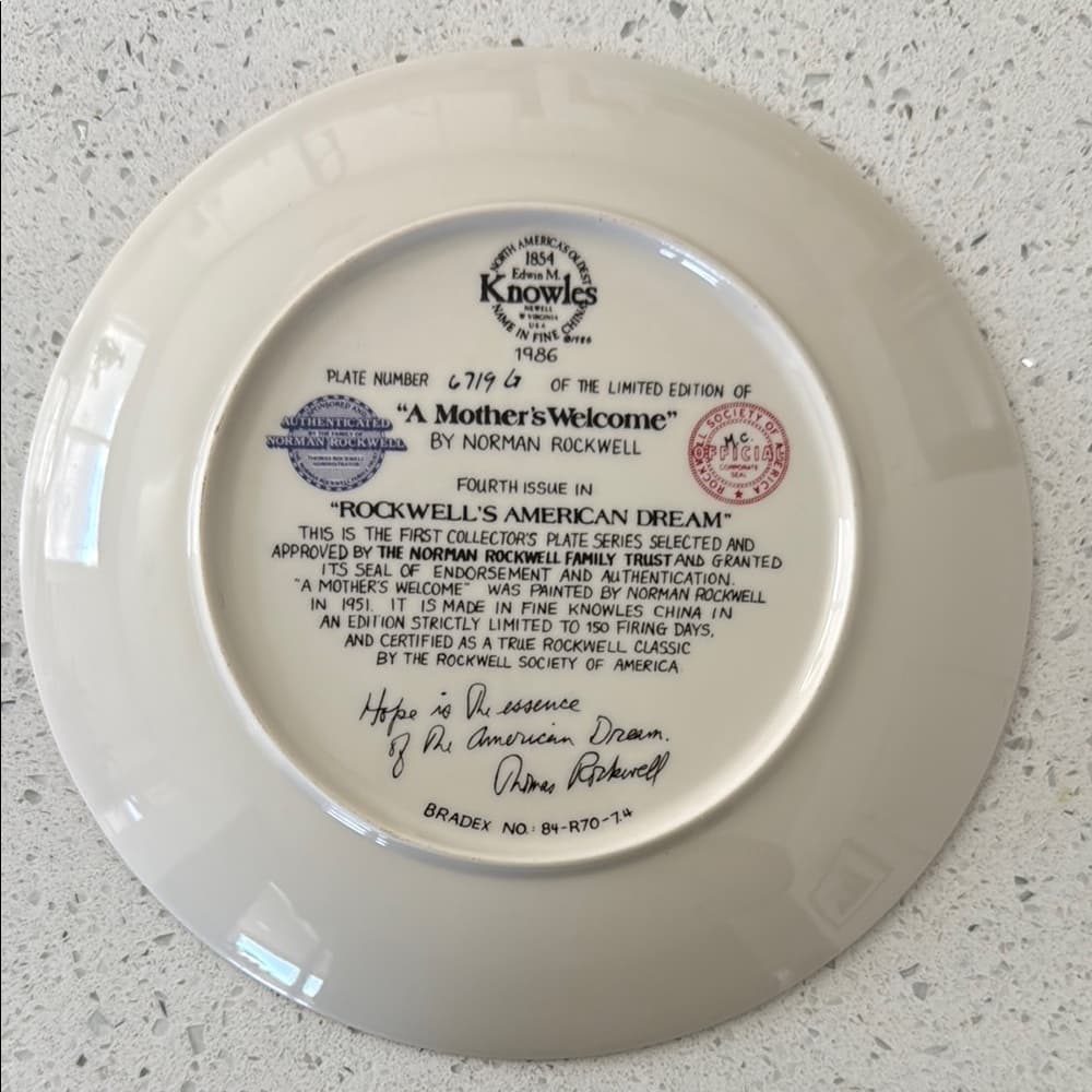 Knowles Decorative Plate - Thumbnail 2